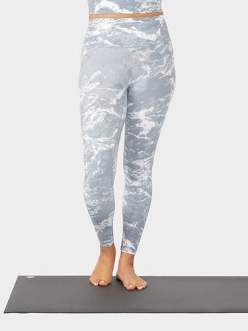Manduka Evolve Women's Leggings - Shadow Blue Marble